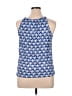 Sigrid Olsen 100% Linen Blue Tank Top Size XL - photo 2