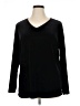 Jaclyn Smith Black Long Sleeve Top Size 1X - photo 1