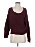 Alya 100% Acrylic Tweed Burgundy Pullover Sweater Size S - photo 1