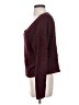 Alya 100% Acrylic Tweed Burgundy Pullover Sweater Size S - photo 5