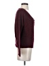 Alya 100% Acrylic Tweed Burgundy Pullover Sweater Size S - photo 4