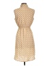 Millenium Polka Dots Tan Casual Dress Size L - photo 2
