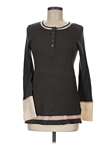 Hem & Thread Long Sleeve Top (view 1)