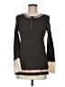 Hem & Thread 100% Polyester Gray Long Sleeve Top Size M - photo 1