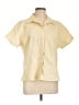 Westbound 100% Cotton Yellow Short Sleeve Blouse Size L - photo 1