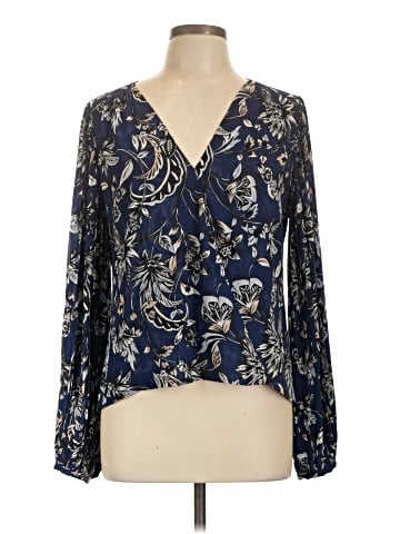 White House Black Market Long Sleeve Blouse (view 1)