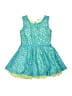 Knit Works 100% Polyester Teal Dress Size 2T - photo 1