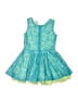 Knit Works 100% Polyester Teal Dress Size 2T - photo 2