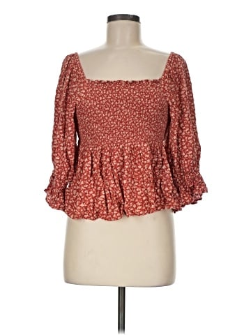 American Eagle Outfitters 3/4 Sleeve Blouse (view 1)