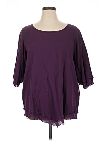 Soft Surroundings 3/4 Sleeve Top (view 1)