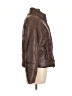 Ci Sono 100% Polyurethane Solid Brown Jacket Size L - photo 4
