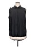 Athleta Black Sleeveless Button-Down Shirt Size 1X - photo 1