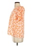 Adrienne 100% Polyester Orange Short Sleeve Blouse Size S - photo 5