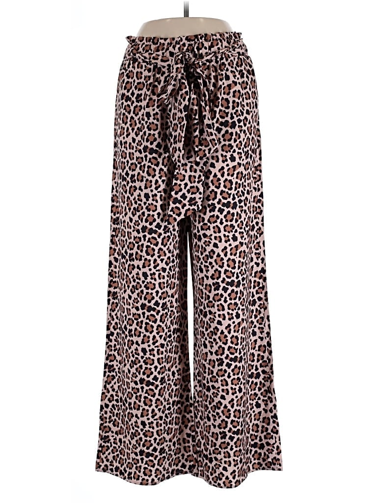 Miss Sparkling Casual Pants In Brown