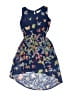 Btween 100% Polyester Print Blue Dress Size 8 - photo 1