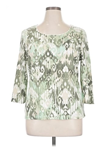 Karen Scott 3/4 Sleeve Blouse (view 1)