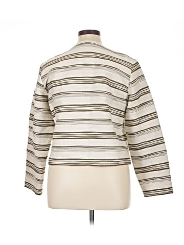 Madewell Button-Front Jacket in Striped Tweed (view 2)