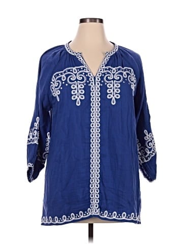 Soft Surroundings 3/4 Sleeve Blouse (view 1)