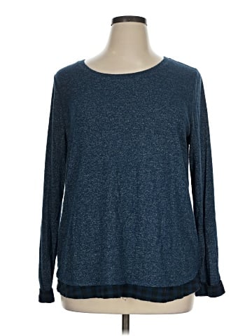 Lane Bryant Outlet Long Sleeve T-Shirt (view 1)