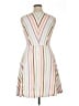 ModCloth Stripes White Casual Dress Size XL - photo 2
