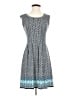 Max Studio Print Blue Casual Dress Size XS - photo 1