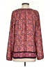 Gap 100% Polyester Pink Long Sleeve Blouse Size S - photo 2