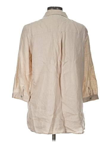 Peck & Peck 3/4 Sleeve Button-Down Shirt (view 2)