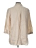 Peck & Peck Tan 3/4 Sleeve Button-Down Shirt Size L - photo 2