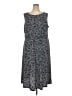 North Style Paisley Gray Casual Dress Size 24W - photo 1