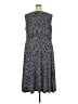 North Style Paisley Gray Casual Dress Size 24W - photo 2