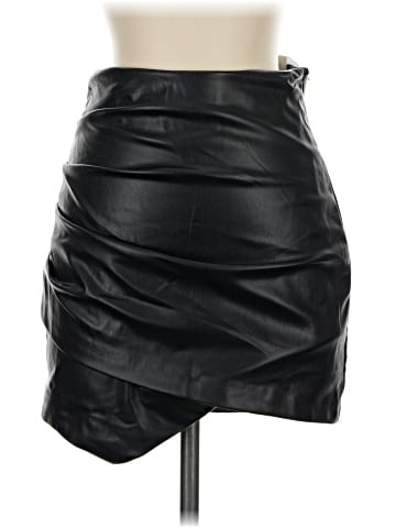 Zara Faux Leather Skirt (view 1)
