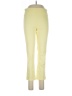 Peach Solid Yellow Active Pants Size L - photo 1