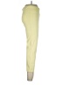 Peach Solid Yellow Active Pants Size L - photo 4
