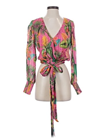 Ramy Brook Long Sleeve Silk Top (view 1)