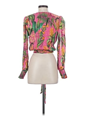 Ramy Brook Long Sleeve Silk Top (view 2)