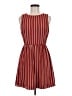 Bebop Stripes Red Casual Dress Size 2X - photo 1
