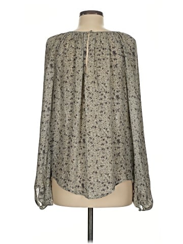 Elizabeth and James Long Sleeve Silk Top (view 2)