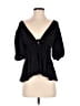 Left Coast by Dolan 100% Polyester Black 3/4 Sleeve Blouse Size XS - photo 1