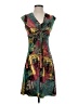 Nine West Graphic Teal Cocktail Dress Size 2 - photo 1