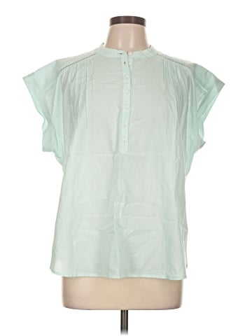 Lands' End Short Sleeve Blouse (view 1)