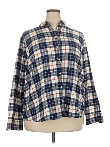 J.Crew Factory Store Long Sleeve Button-Down Shirt (view 1)