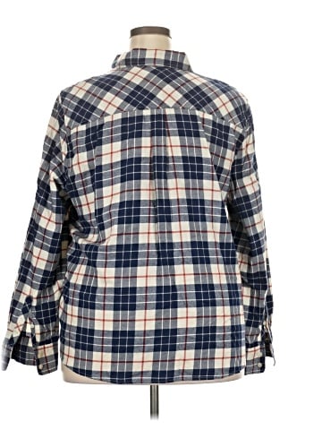 J.Crew Factory Store Long Sleeve Button-Down Shirt (view 2)