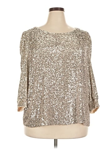 Cable & Gauge 3/4 Sleeve Blouse (view 1)