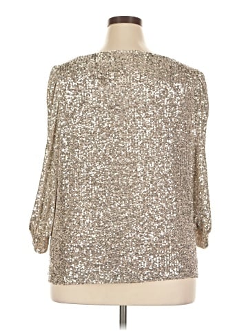 Cable & Gauge 3/4 Sleeve Blouse (view 2)