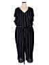 Catherines Stripes Black Jumpsuit Size 26W - photo 1