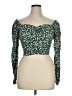 Elodie Green Long Sleeve Top Size L - photo 1