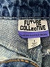 Future Collective 100% Cotton Color Block Blue Jeans Size 4 - photo 7