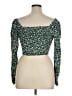 Elodie Green Long Sleeve Top Size L - photo 2