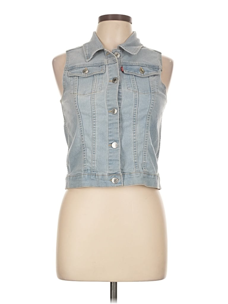 Pre-owned Levi's Denim Vest In Blue