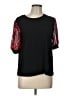 CeCe Black Short Sleeve Top Size L - photo 1